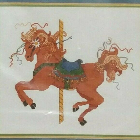 Kappi Originals Ltd. Carousel Horse Cross Stitch Kit - Picture 1 of 3